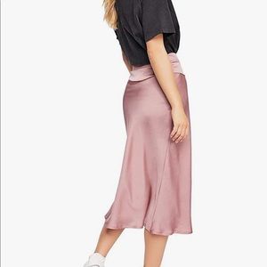 Free people Normani Silk Satin skirt